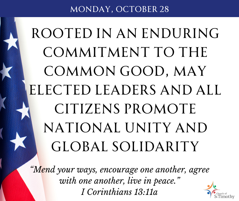 Election Novena Church of St. Timothy Blaine, MN